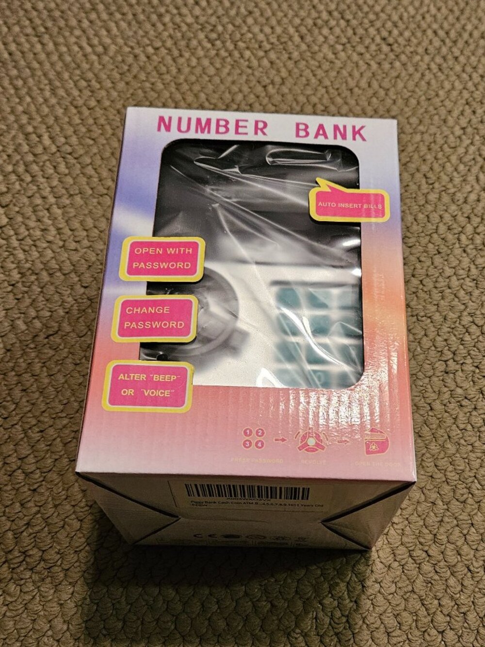 Kids Money Safe Electronic Piggy Bank with password lock